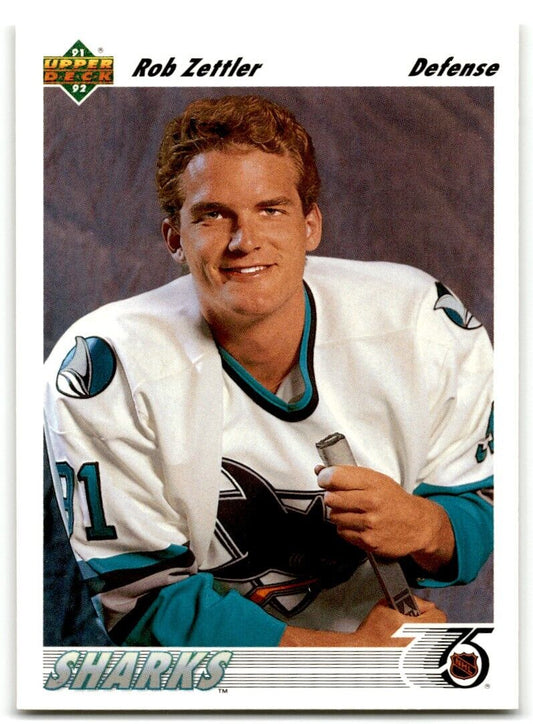 1991-92 Upper Deck Rob Zettler San Jose Sharks #61