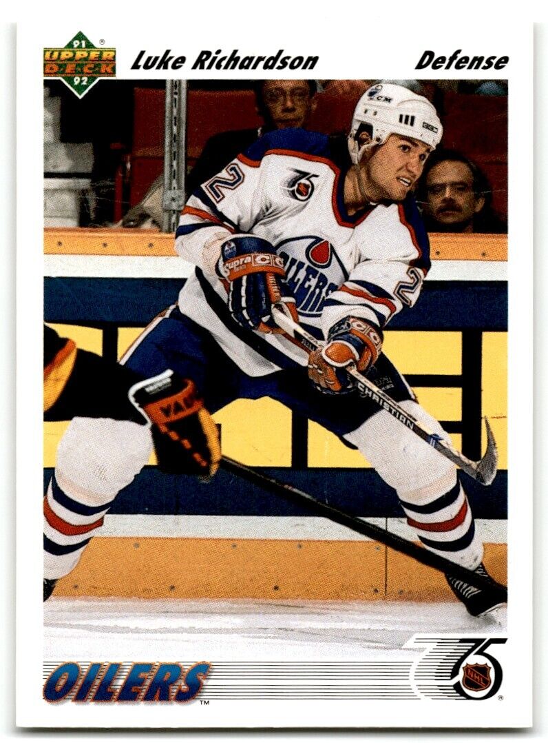 1991-92 Upper Deck Luke Richardson Edmonton Oilers #522