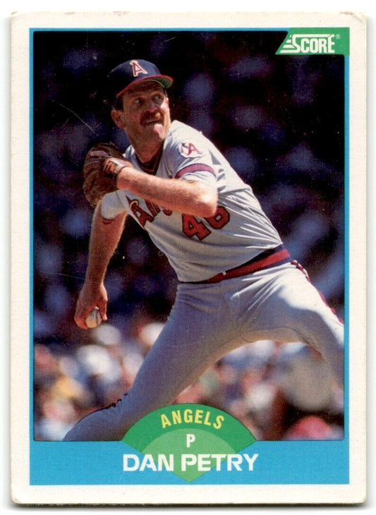 1989 Score Dan Petry California Angels #122