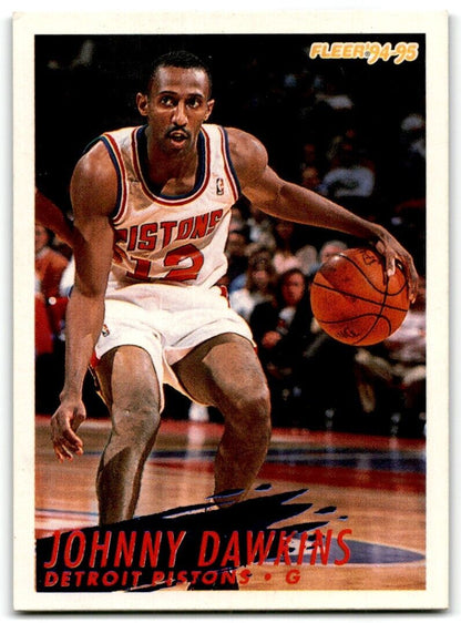 1994-95 Fleer Johnny Dawkins Detroit Pistons #279