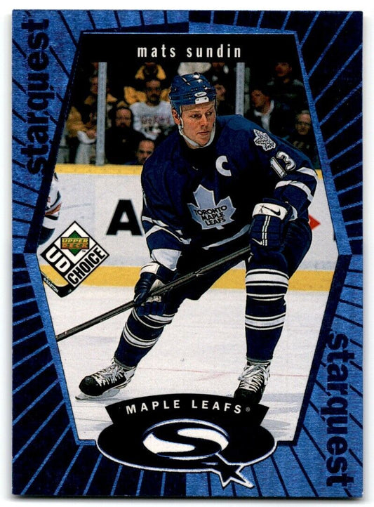 1998-99 UD Choice StarQuest Blue Mats Sundin Toronto Maple Leafs #SQ19