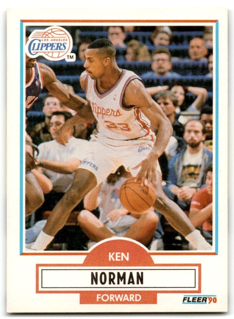 1990-91 Fleer Ken Norman Los Angeles Clippers #88