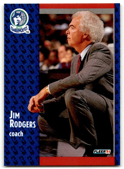 1991-92 Fleer Jimmy Rodgers Minnesota Timberwolves #126