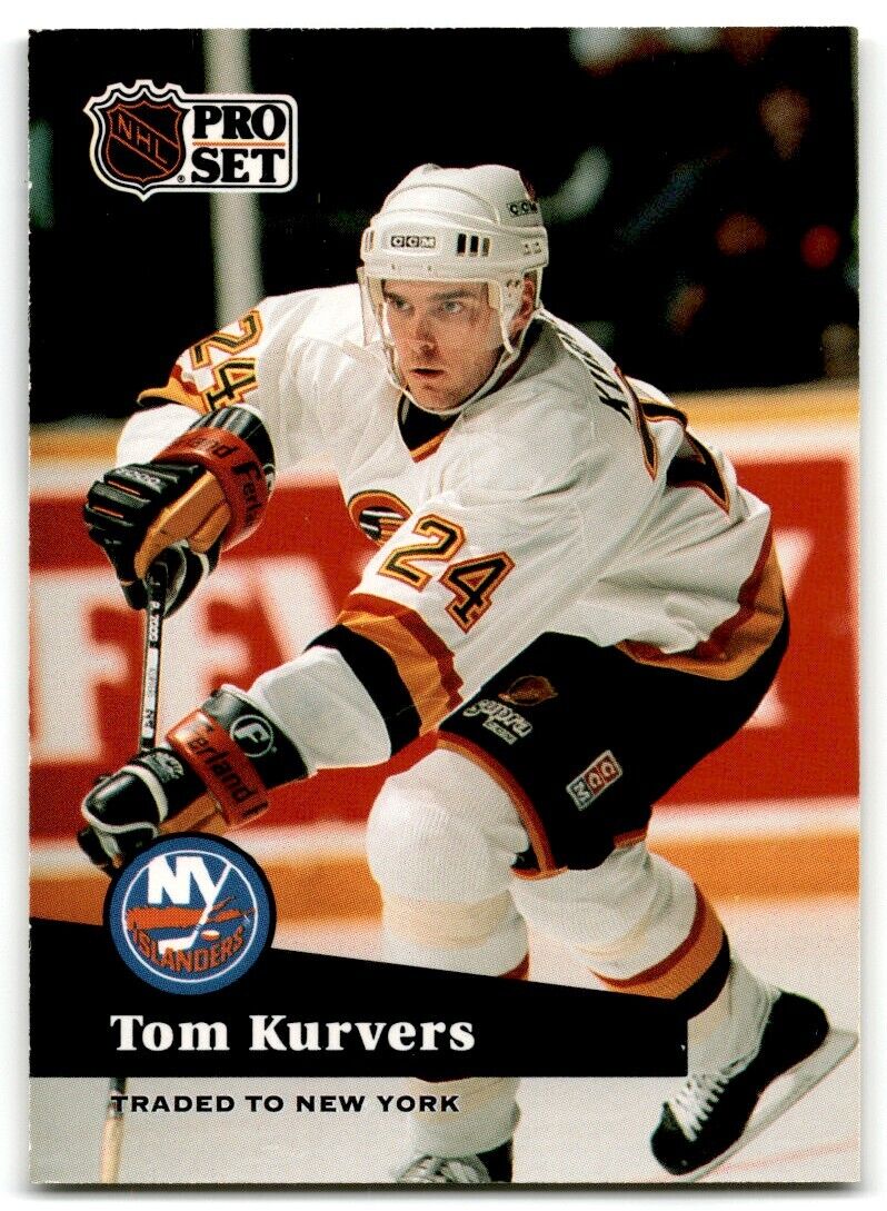 1991-92 Pro Set Tom Kurvers New York Islanders #244