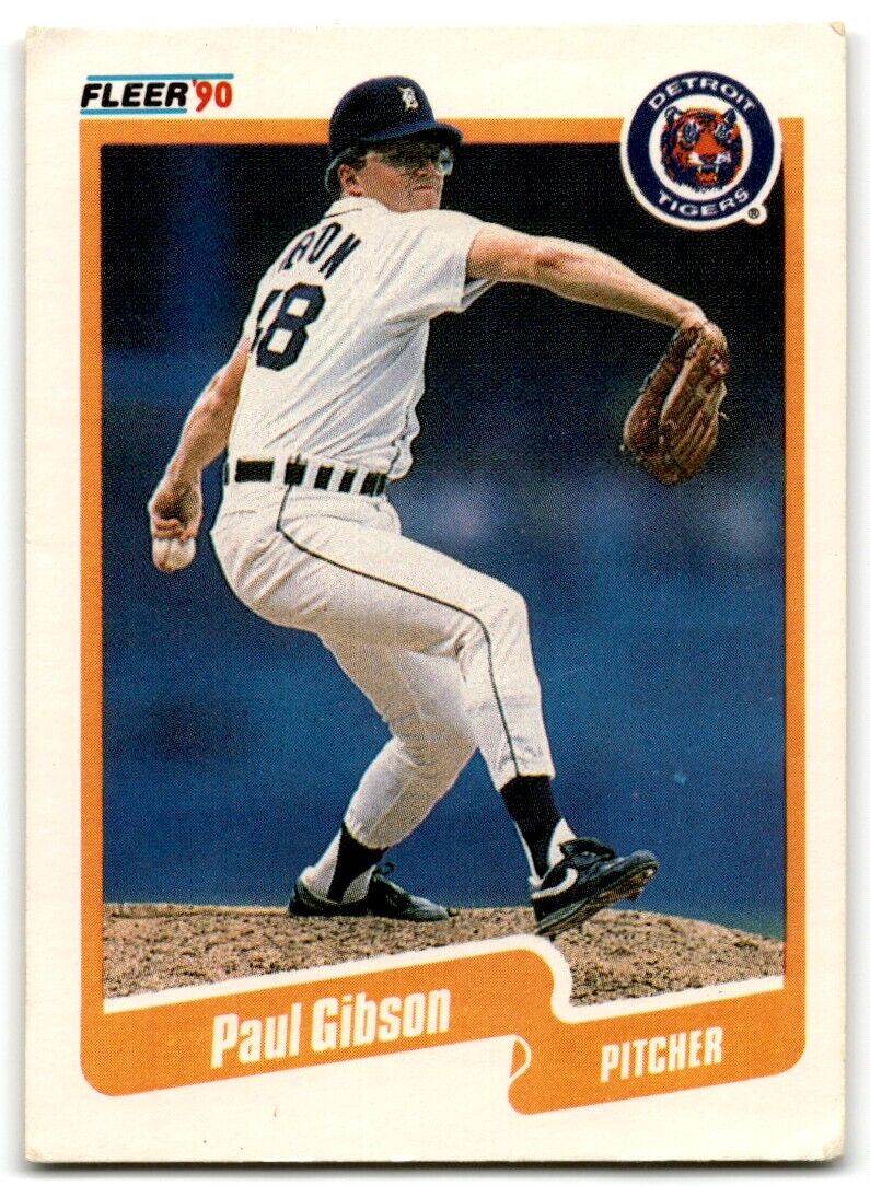 1990 Fleer Paul Gibson Detroit Tigers #602