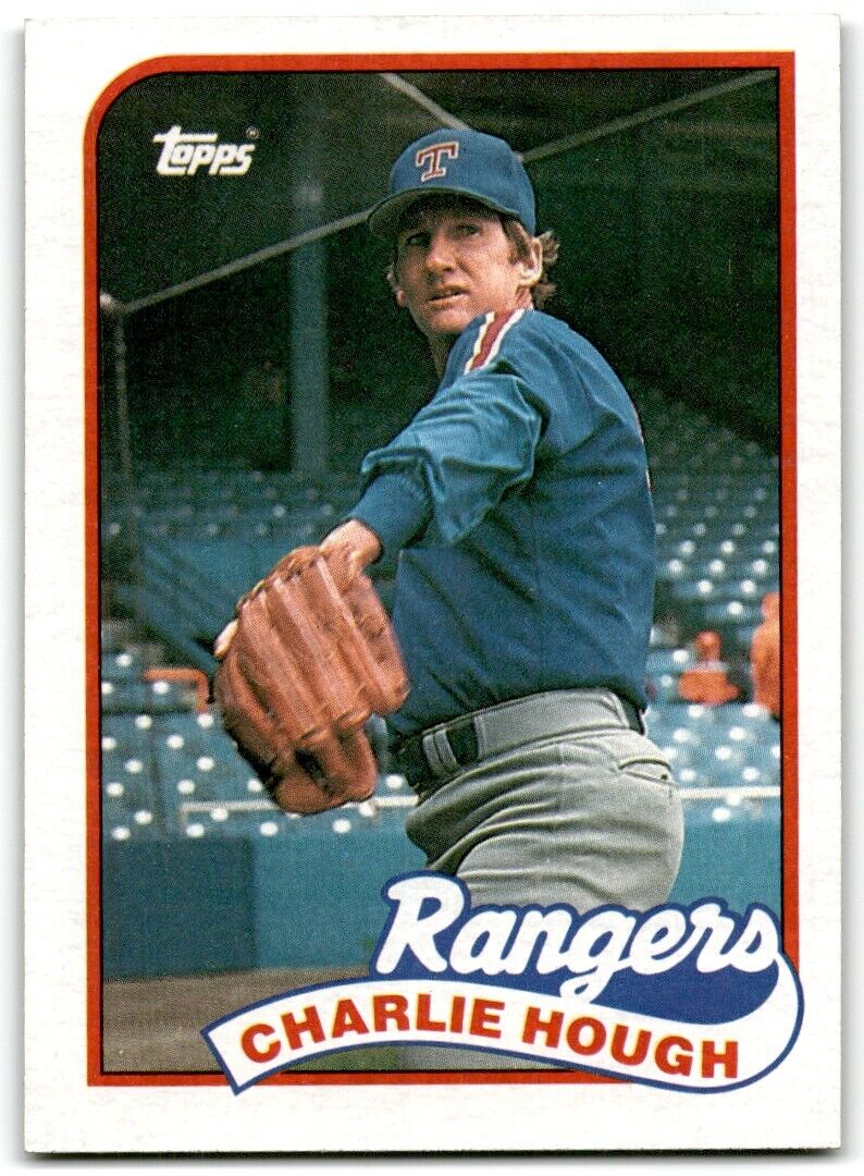 1989 Topps Charlie Hough Texas Rangers #345