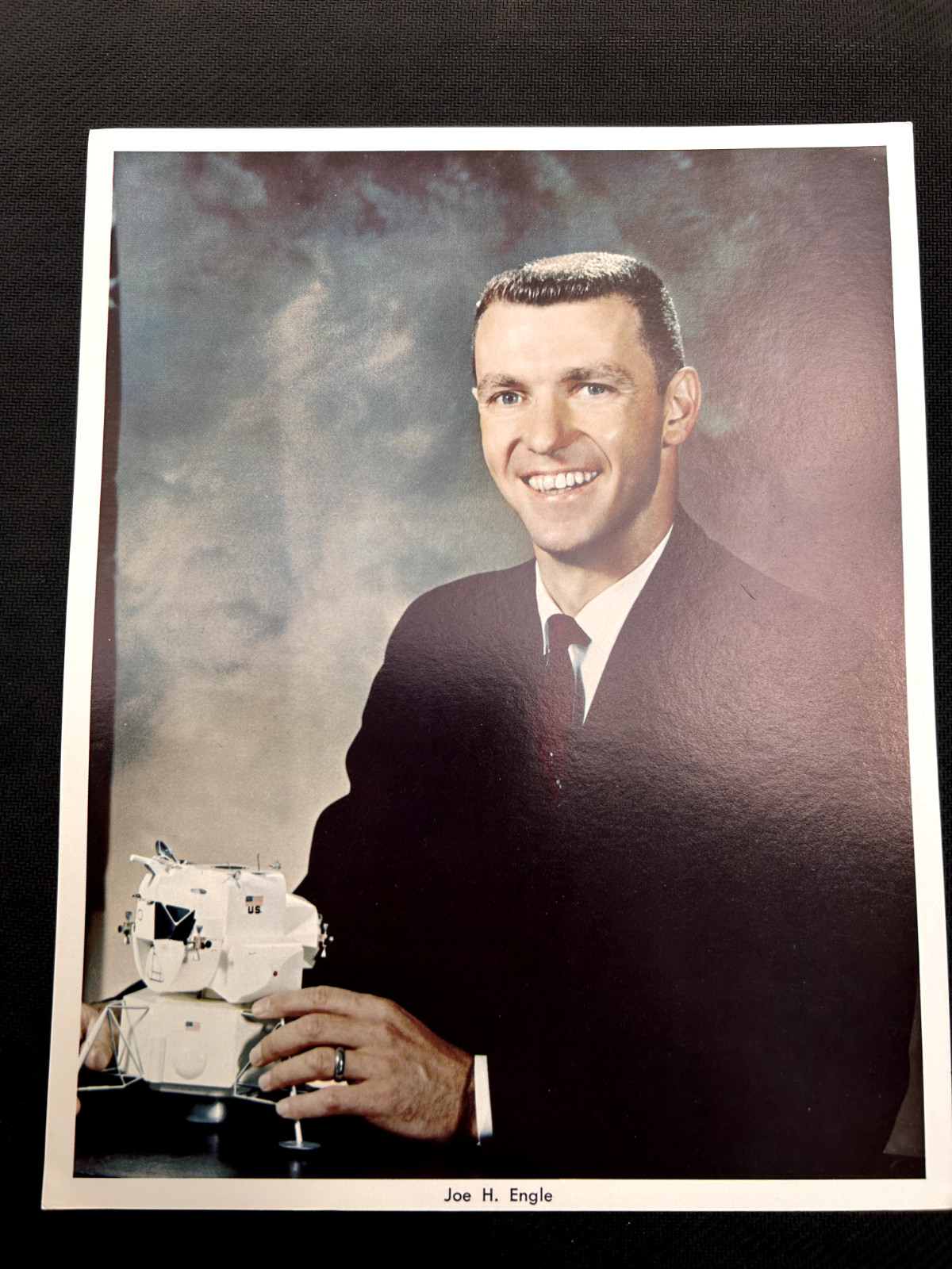 NASA Space Shuttle astronaut litho Joe Engle 8X10 portrait photo