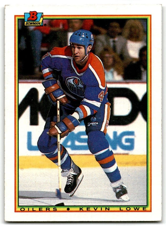 1990-91 Bowman Kevin Lowe Edmonton Oilers #198