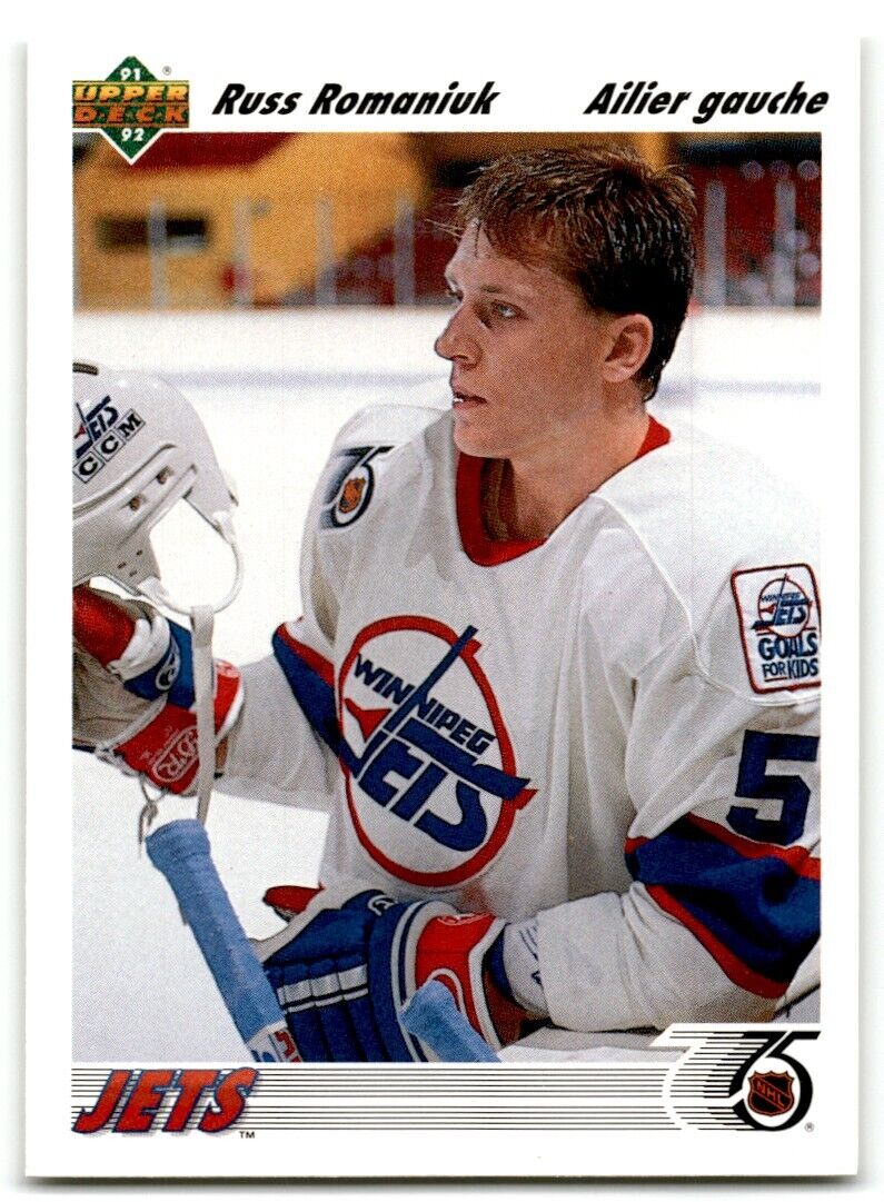 1991-92 Upper Deck Russ Romaniuk Rookie Winnipeg Jets #46