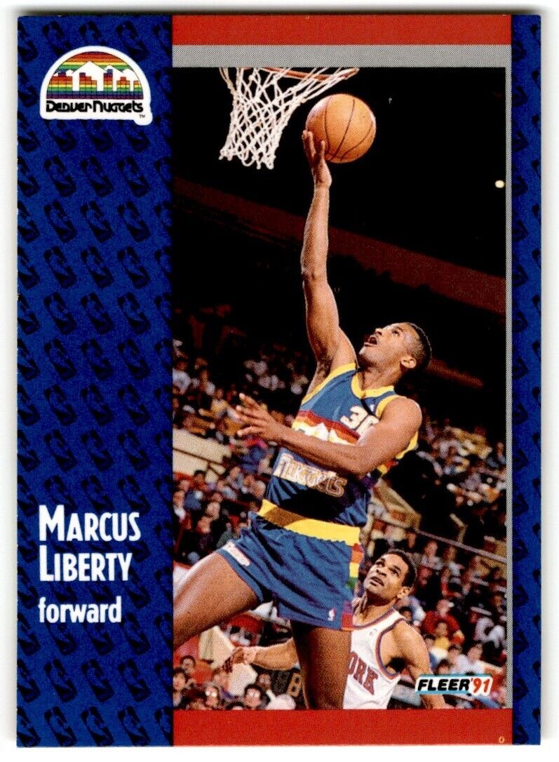 1991-92 Fleer Marcus Liberty Rookie Denver Nuggets #50