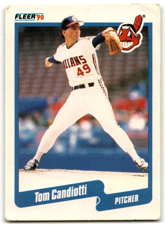 1990 Fleer Tom Candiotti Cleveland Indians #488