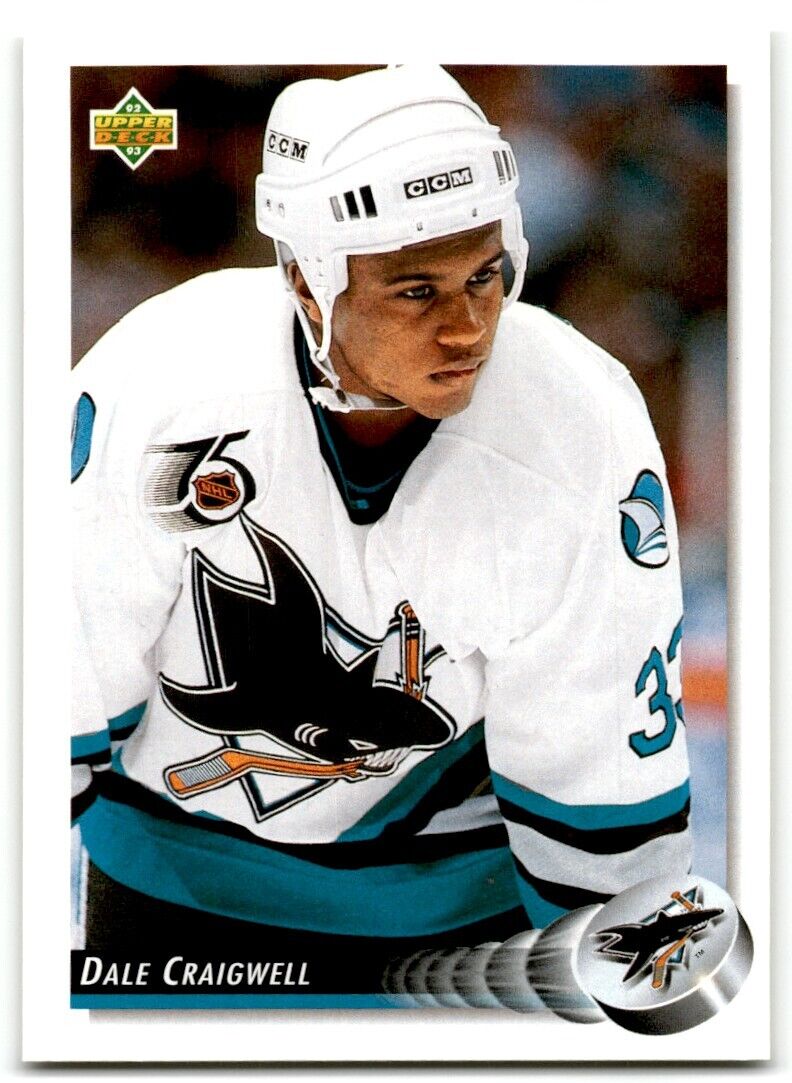 1992-93 Upper Deck Dale Craigwell San Jose Sharks #40