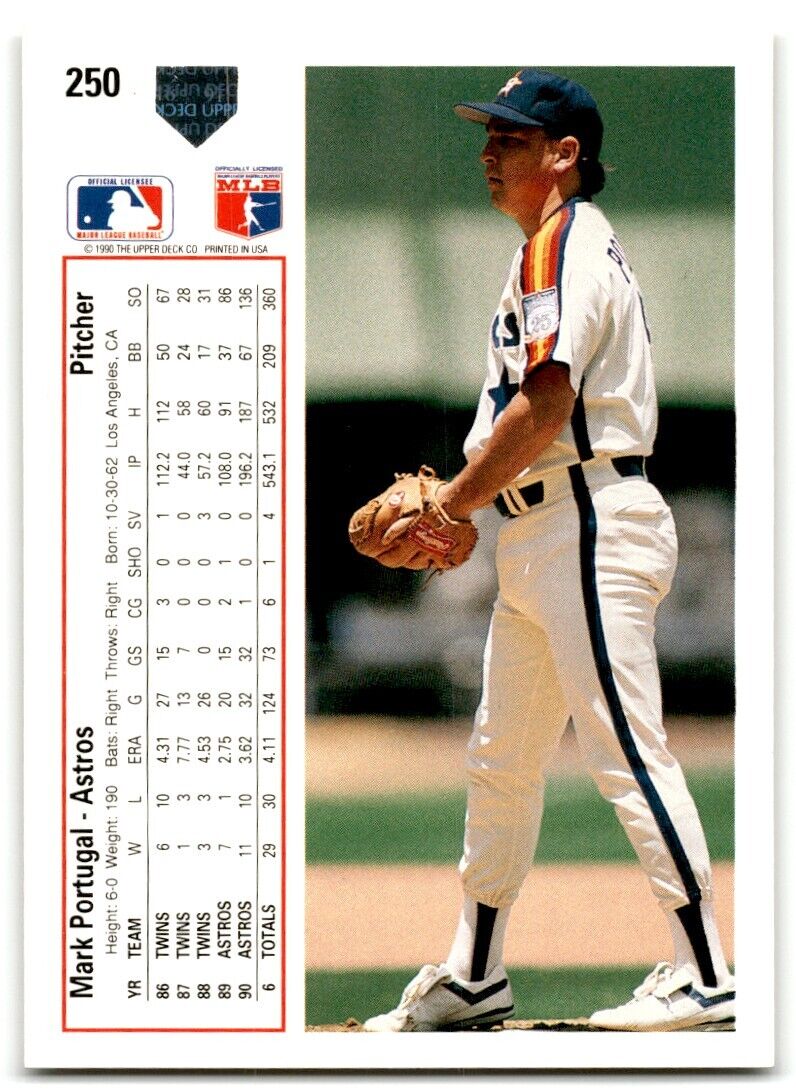 1991 Upper Deck Mark Portugal Houston Astros #250