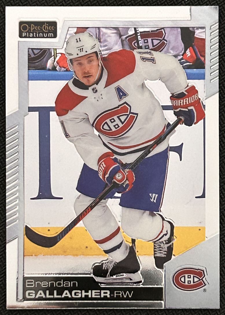 2020-21 O-Pee-Chee Platinum Brendan Gallagher Montreal Canadiens #128