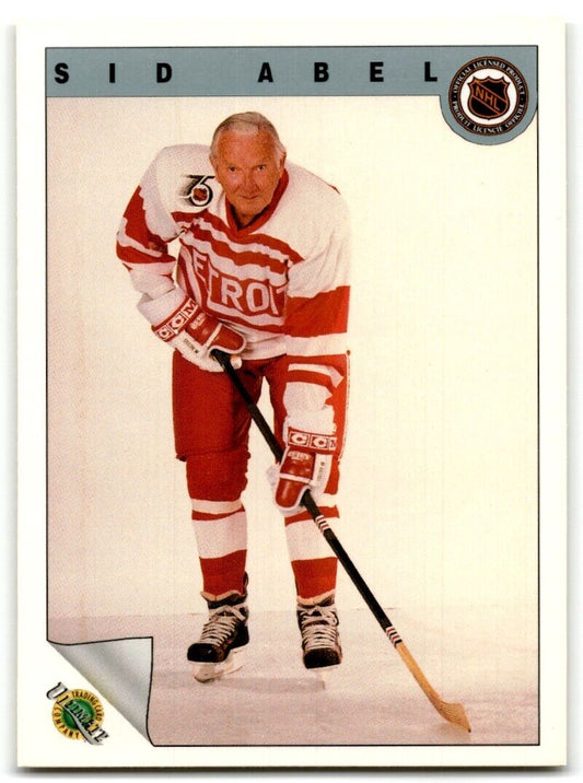 1991-92 Ultimate Original 6 French Sid Abel Detroit Red Wings #66