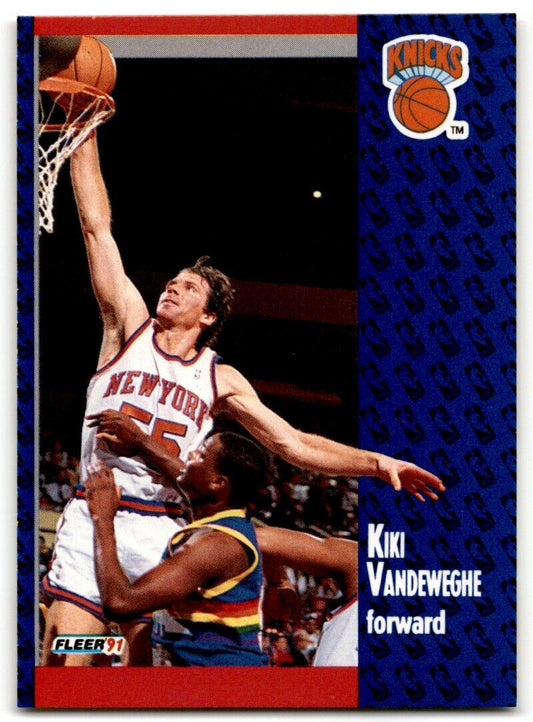 1991-92 Fleer Kiki Vandeweghe New York Knicks #141