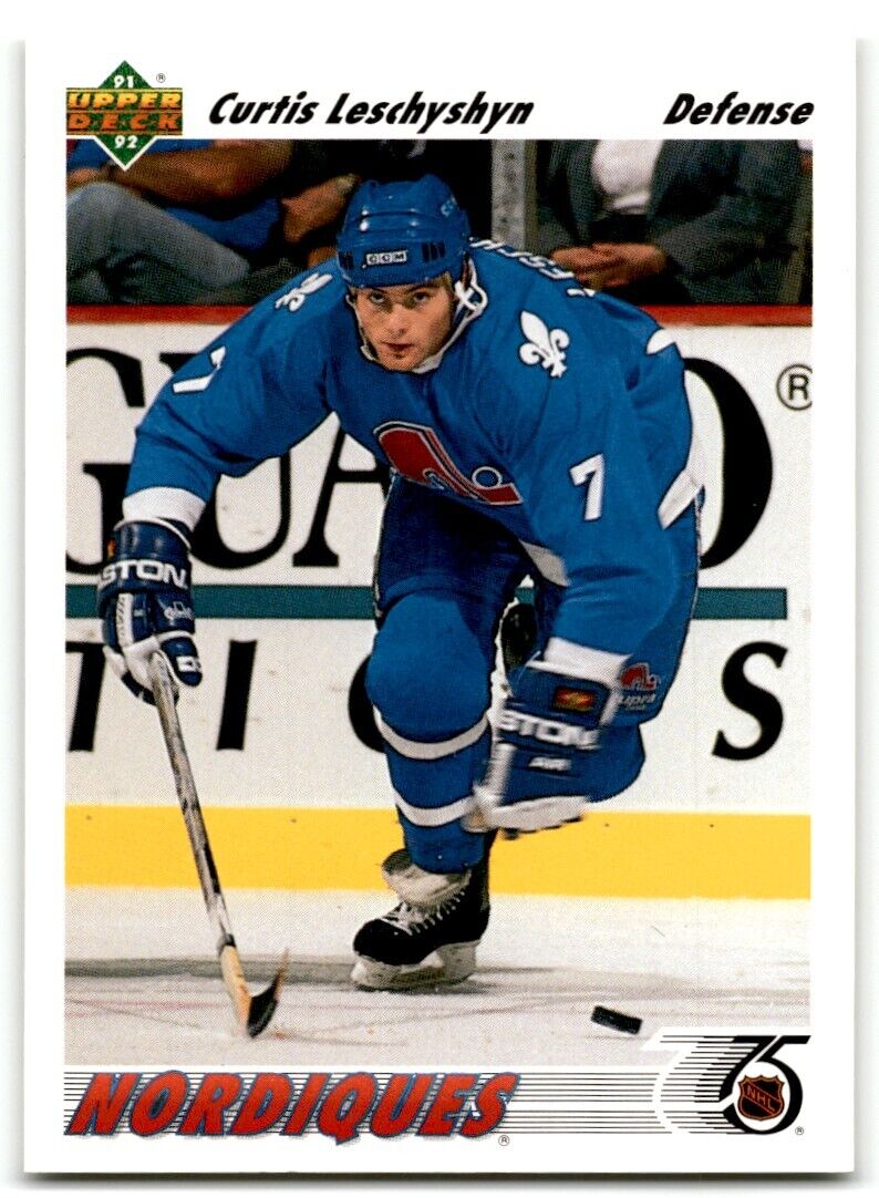 1991-92 Upper Deck Curtis Leschyshyn Quebec Nordiques #413