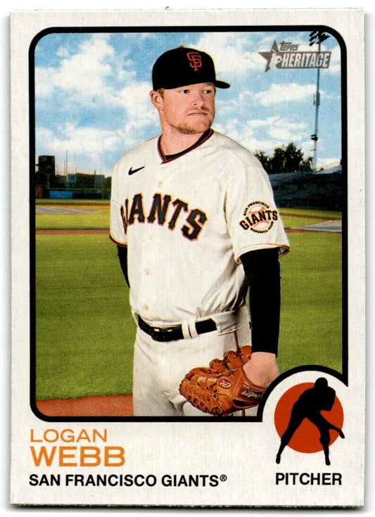 2022 Topps Heritage Logan Webb San Francisco Giants #358