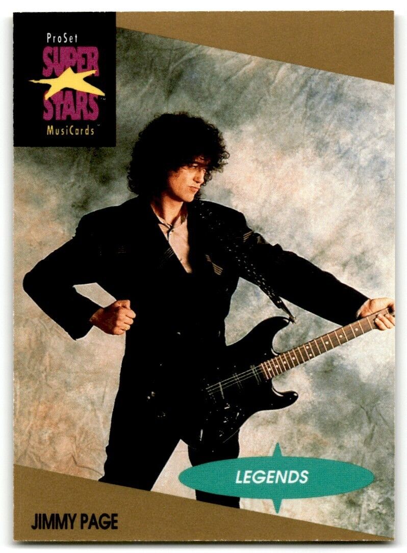 1991-92 ProSet Super Stars MusiCard Jimmy Page #17