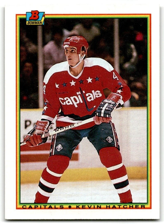 1990-91 Bowman Kevin Hatcher Washington Capitals #70