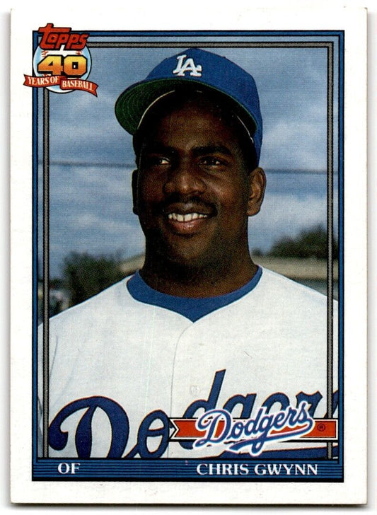 1991 Topps Chris Gwynn Los Angeles Dodgers #99