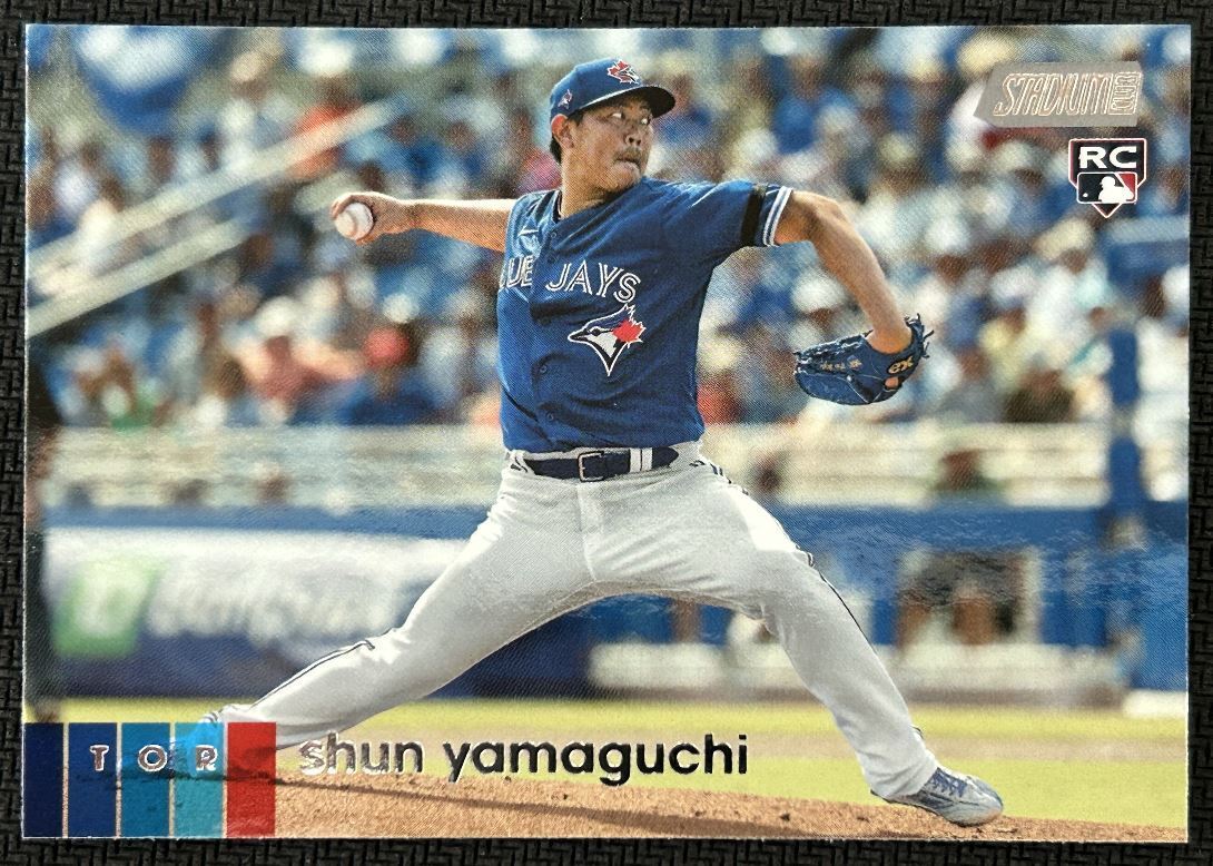 2020 Topps Stadium Club Shun Yamaguchi Rookie Toronto Blue Jays #57