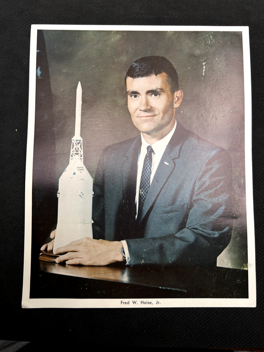 NASA Apollo Space Shuttle astronaut litho Fred Haise 8X10 portrait photo