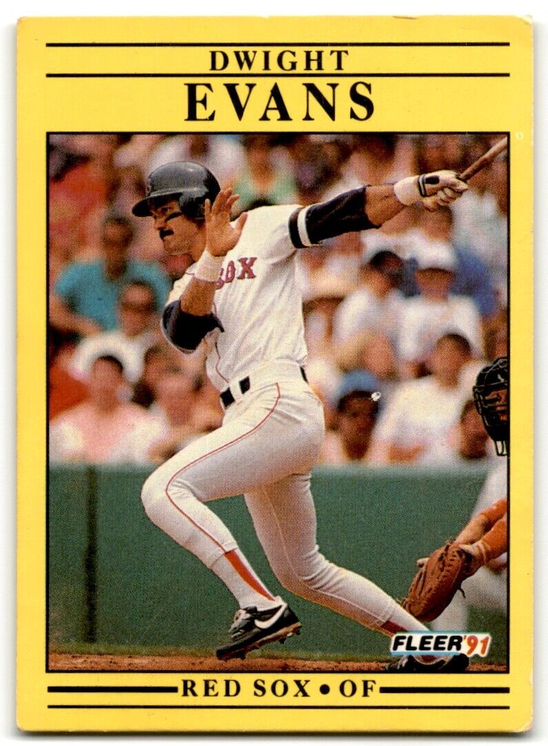 1991 Fleer Dwight Evans Boston Red Sox #93