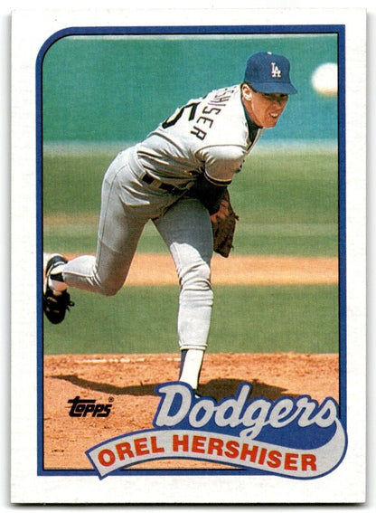 1989 Topps Orel Hershiser Los Angeles Dodgers #550