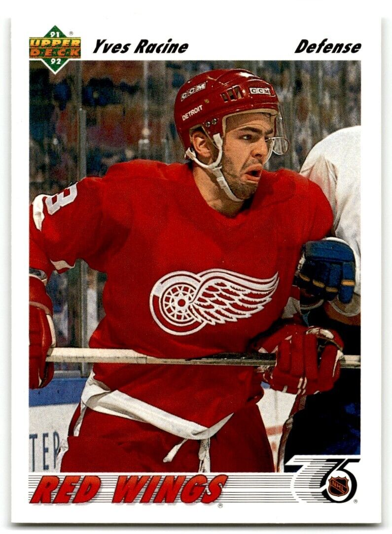 1991-92 Upper Deck Yves Racine Detroit Red Wings #498