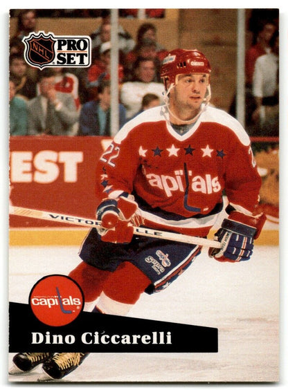 1991-92 Pro Set Dino Ciccarelli Washington Capitals #258