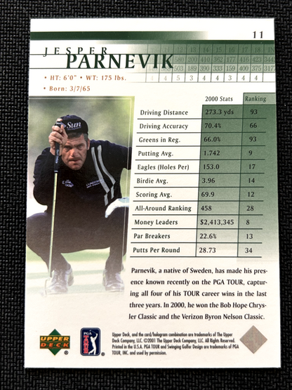 Jesper Parnevik 2011 Upper Deck golf #11