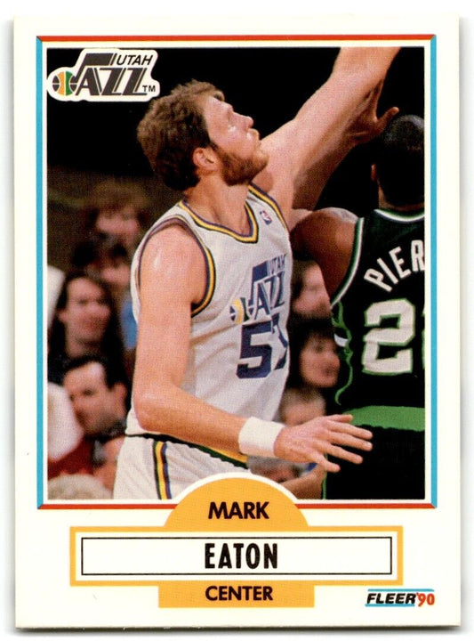 1990-91 Fleer Mark Eaton Utah Jazz #184