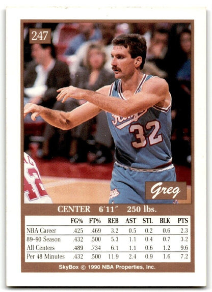 1990-91 SkyBox Greg Kite Sacramento Kings #247