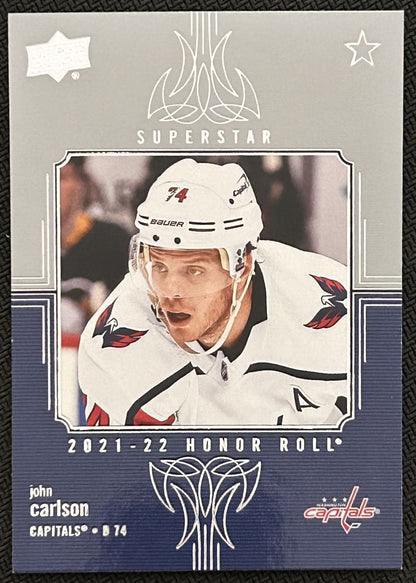 2021-22 Upper Deck Honor Roll John Carlson Washington Capitals #HR-20