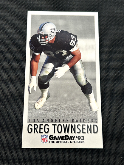 1993 GameDay Football Card #383 Greg Townsend