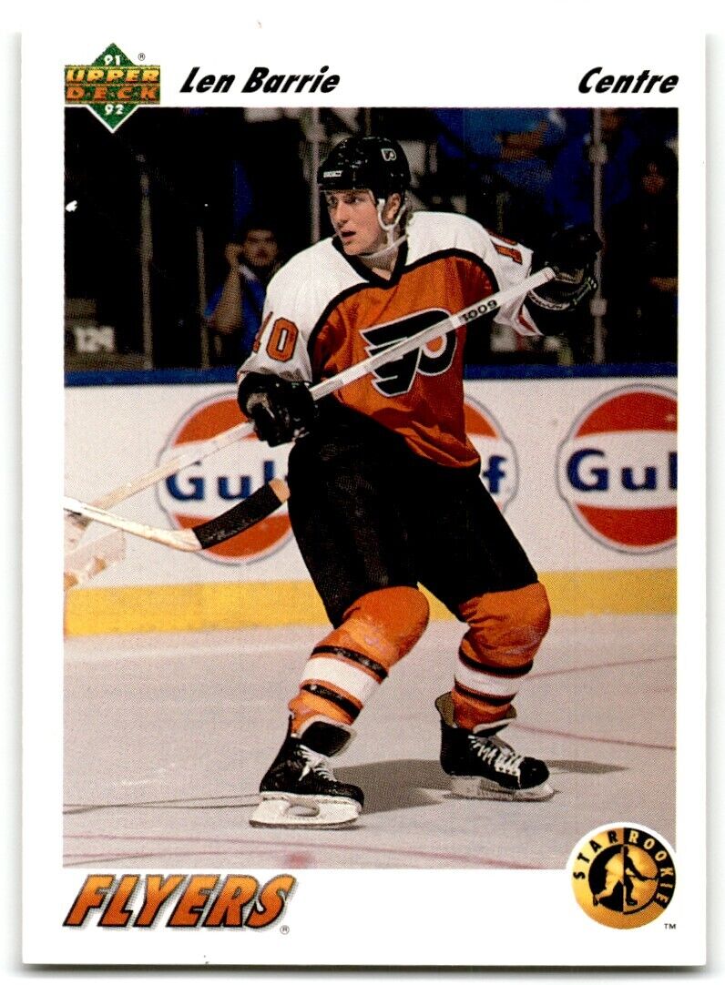 1991-92 Upper Deck French Len Barrie Rookie Philadelphia Flyers #459