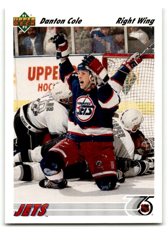 1991-92 Upper Deck French Danton Cole Winnipeg Jets #210A