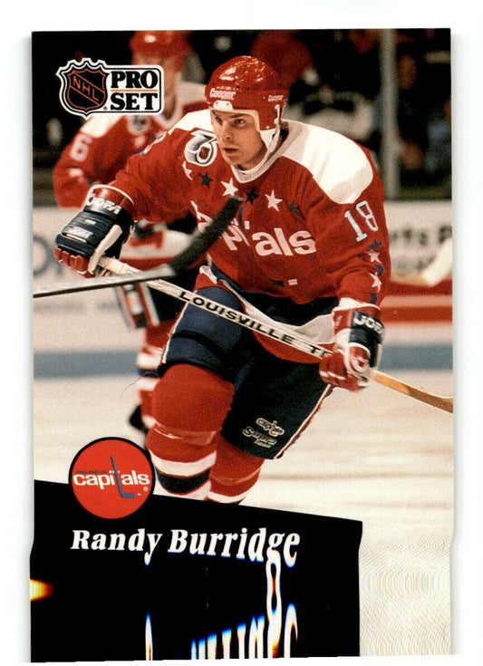 1991-92 Pro Set Randy Burridge Washington Capitals #510