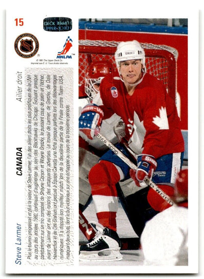 1991-92 Upper Deck French Steve Larmer Canada #15