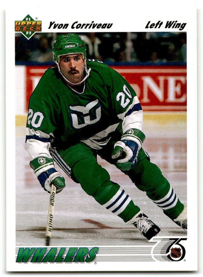 1991-92 Upper Deck Yvon Corriveau Hartford Whalers #407