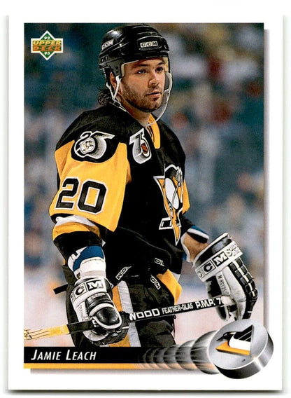 1992-93 Upper Deck Jamie Leach Pittsburgh Penguins #168