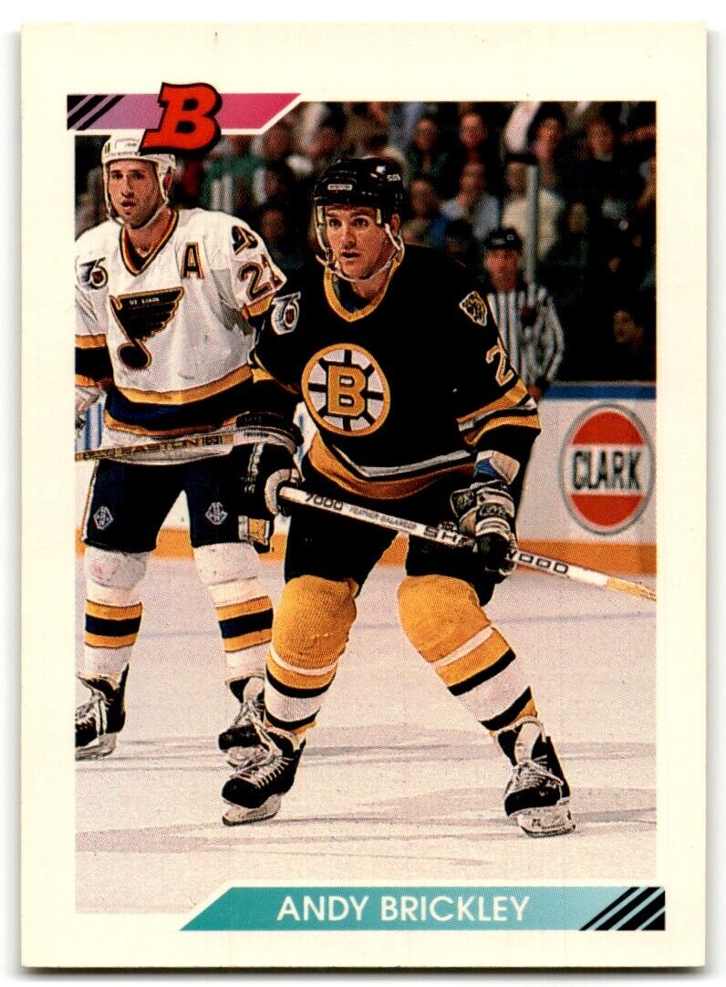 1992-93 Bowman Andy Brickley Boston Bruins #17