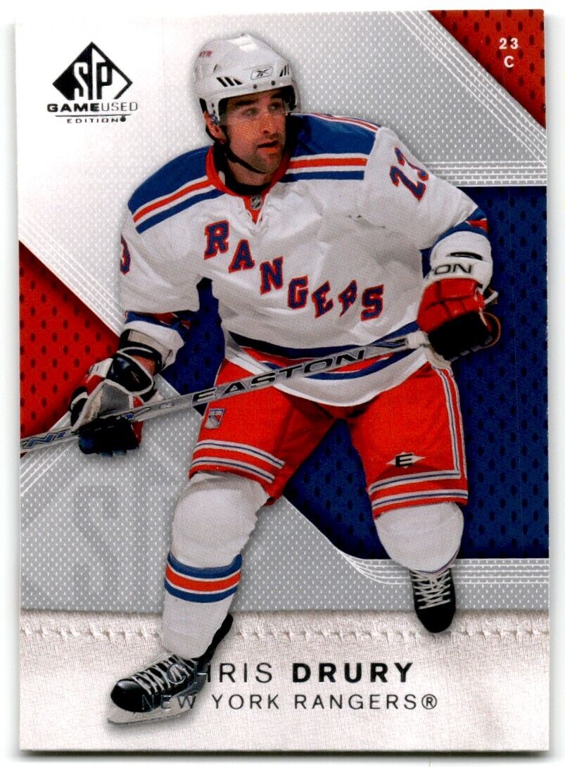 2007-08 SP Authentic Chris Drury New York Rangers #37