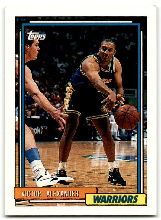 1992-93 Topps Victor Alexander Golden State Warriors #316