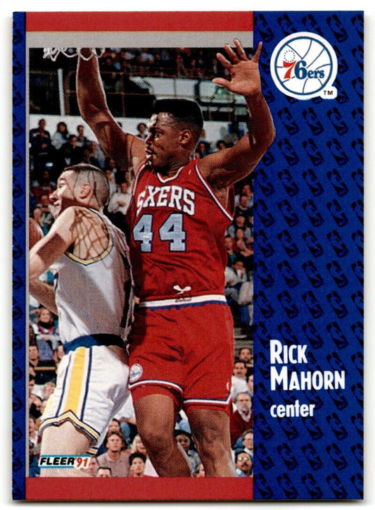 1991-92 Fleer Rick Mahorn Philadelphia 76ers #156