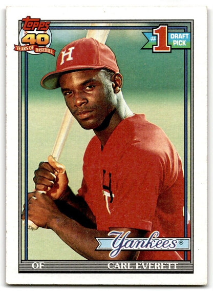 1991 Topps Carl Everett Rookie New York Yankees #113