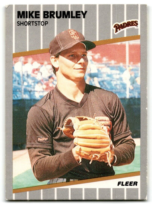 1989 Fleer Mike Brumley San Diego Padres #302