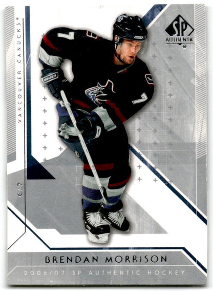 2006-07 SP Authentic Brendan Morrison Vancouver Canucks #5