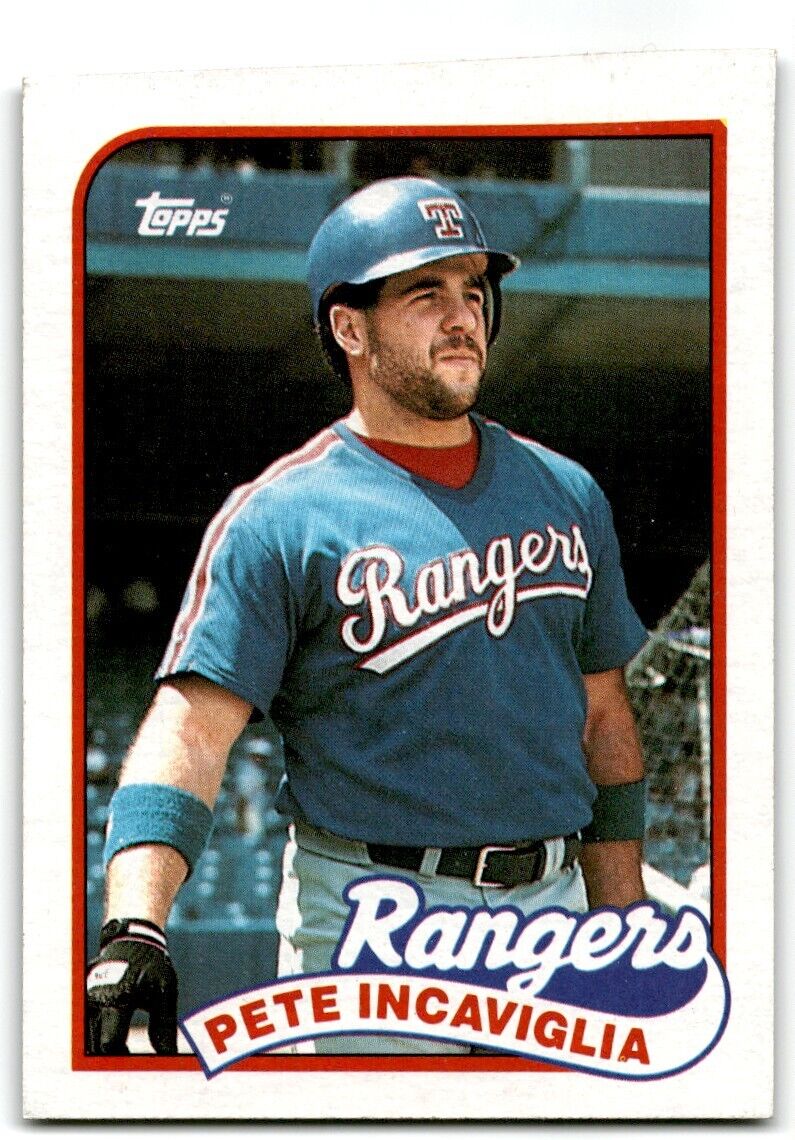 1989 Topps Pete Incaviglia Texas Rangers #706